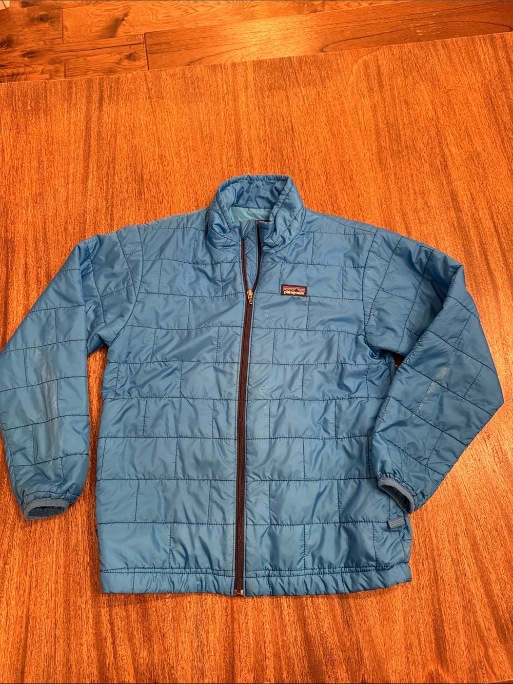 Patagonia Kids Blue Quilted Puffer Jacket